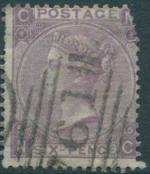 Great Britain 1865 SG97 6d Lilac QV CNNC With Hyphen Plate 5 FU (amd) - Autres & Non Classés