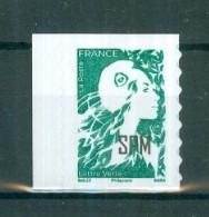 SAINT-PIERRE ET MIQUELON - Marianne De L'Avenir Autoadhésive Verte De 2023 SCAN DU VERSO. - Unused Stamps