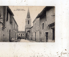 TOUGET RUE DE L'EGLISE ET CLOCHER - Autres & Non Classés