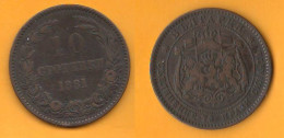 Bulgaria 10 Stotinki 1881 Bulgarie Bulgarien Alexander I° - Bulgarie