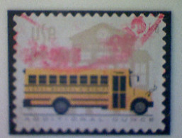 United States, Scott #5740, Used(o), 2023, School Bus (24¢), Multicolored - Used Stamps