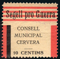 Lérida - Guerra Civil - Em. Local Republicana - Cervera - Allepuz ** 4 - "10 Cts. Segell Pro Guerra" - Emissioni Repubblicane