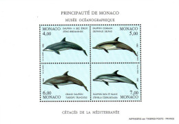 Monaco Bloc N** Yv:56 Mi:54 Cétacés De La Méditerranée - Blocks & Sheetlets