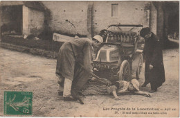 Automobile ,le Progrès De La  Locomotion - Taxi & Carrozzelle