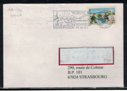 A/A  YT 32  SSL/ 67  DIEMERINGEN 20/12/01  CENTRE ACTIVITES ALSACE BOSSUE - Storia Postale