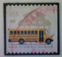 United States, Scott #5741, Used(o), 2023, School Bus (24¢), Multicolored - Oblitérés