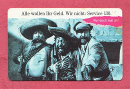 Germany, Germania- Alle Wollen Ihr Geld. Service 130. Used Phone Card With Chip, 12DM. Exp. 10.91 Telekom. - P & PD-Series : D. Telekom Till