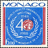 Monaco Poste N** Yv:1636 Mi:1869  40.Anniversaire De L'OMS (Thème) - Altri