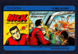 Germany, Germania- Comic-Kunst, Nick. Die Starken Von Hethke.12dm, Telekom- Exp. 11.92 - Phone Card With Chip - S-Series : Tills With Third Part Ads