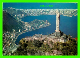 RIO DE JANEIRO, BRASIL - AERIAL VIEW OF CORCOVADO WITH THE RODRIGO DE FREITAS LAKE - TRAVEL IN 1973 - MERCATOR - - Rio De Janeiro