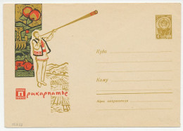 Postal Stationery Soviet Union 1961 Horn Blower - Tractor - Music