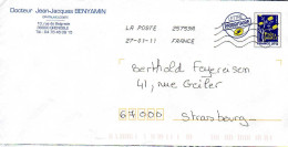 France Entier-P Obl (5070) Logo Bleu Arbre (Lign.Ondulées & Code ROC) 25759A 27-01-11 B2J/10U370 - PAP: Ristampa/Logo Bleu