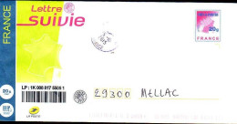 France Entier-P Obl (5052) Carte De France Lettre Suivie 20g (cachet Rond) 809 47K14S307 - PAP:  Varia (1995-...)