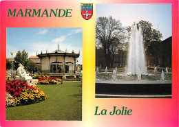 47 - Marmande - Multivues - Fleurs - Jets D'eau - Blasons - Flamme Postale De Marmande - CPM - Voir Scans Recto-Verso - Marmande