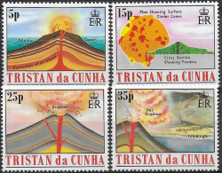 1982 Tristan Da Cunha Volcanoes 4v. MNH SG. N. 337/40 - Autres & Non Classés