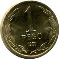 1 PESO 1990 CHILE UNC Moneda #M10146.E.A - Cile