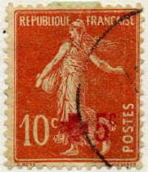 France Poste Obl Yv: 146 Mi:125 Semeuse Camée S/sol Fond Uni (cachet Rond) - Gebraucht