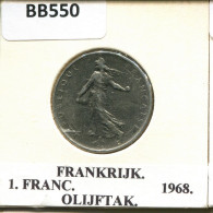 1 FRANC 1968 FRANCE Coin #BB550.U.A - 1 Franc
