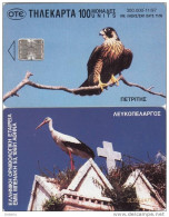 GREECE - Birds, Falcon, Stork, 11/97, Used - Autres & Non Classés