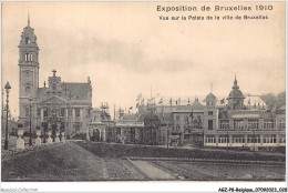 AGZP8-0675-BELGIQUE - EXPOSITION DE BRUXELLES 1910 - VUE SUR LE PALAIS DE LA VILLE DE BRUXELLES  - Wereldtentoonstellingen