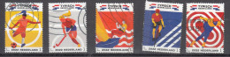 Nederland 2022 Nvph Nr 4001 + 4018 + 4025 + 4026 + 4052, Typisch, Sport, Voetbal, Wielrennen, Zeilen, Hockey, Schaatsen - Used Stamps