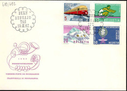 Suisse Poste Obl Yv: 689/692 Propagande Bern 19 III 62 Fdc - FDC