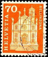Suisse Poste Obl Yv: 653 Mi:706x Bellinzona Collégiale (cachet Rond) - Used Stamps