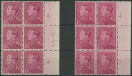 Poortman - N°429b Et 429a En Bloc De 6** (MNH) + BDF, N° De Planche (1 Et 2) Et N° De Gomme (G6) - 1936-51 Poortman