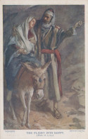 BURRO Animales Religión Vintage Antiguo CPA Tarjeta Postal #PAA183.ES - Esel