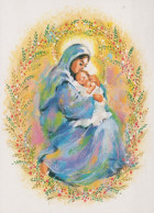 Virgen María Virgen Niño JESÚS Navidad Religión Vintage Tarjeta Postal CPSM #PBP943.ES - Vierge Marie & Madones