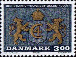 Danemark Poste N** Yv: 917 Mi:914 4.Centenaire De L'Avènement Du Roi Christian IV - Neufs