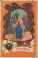 ANGELO Buon Anno Natale Vintage Cartolina CPA #PAG641.IT - Anges