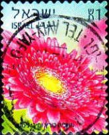 Israel Poste Obl Yv:2236 Mi:2326 Gerberas (Beau Cachet Rond) - Used Stamps (without Tabs)