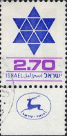 Israel Poste Obl Yv: 754 Mi:812 Etoile De David (Beau Cachet Rond) - Gebraucht (mit Tabs)