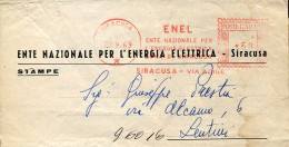 X0889 Italia, Red Meter Freistempel, Ema, Siracusa Enel Ente Nazionale - Machines à Affranchir (EMA)