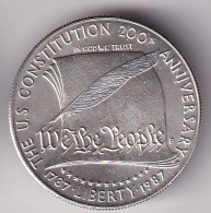 MONEDA DE PLATA DE ESTADOS UNIDOS DE 1 DOLLAR DEL AÑO 1987 (SILVER-ARGENT) - Gedenkmünzen