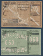 POSTE ENFANTINE - LOT De 2 BULLETINS DIFFÉRENTS D'EXPEDITION D'UN COLIS POSTAL - Lettres & Documents