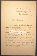 ● L.A.S 1879 Hyacinthe LOYSON (dit Père) Prêtre prédicateur - De Pressensé - Paganisme - Né à Orléans Lettre Autographe - Historische Personen