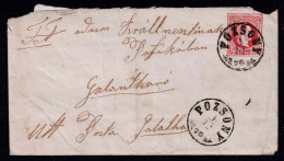 Brief Mit Eingedruckter 5 Kr Marke Mit Stempel POZSONY ( Bratislava ) Nach Galantha ( Eisenstadt ) - Other & Unclassified