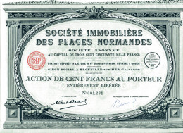 Société IMMOBILIÈRE Des PLAGES NORMANDES; Imp. Richard - Bank & Insurance