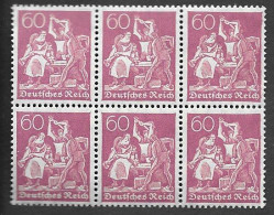 Germany 60Pf Schmied 1921 Block Of 6 MNH - Ongebruikt