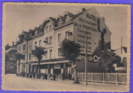 Carte Postale 68. Saint-Louis  Hôtel Restaurant De La Frontière  Friess-Schmitt  Propr.   Très Beau Plan - Saint Louis