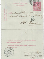 Carte-lettre N° 46 écrite D'Anvers Vers Anvers   (carte Pliée) - Cartes-lettres