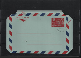 Curacao Postal Stat H&G Aerogramme 30c CTO - Curaçao, Antilles Neérlandaises, Aruba