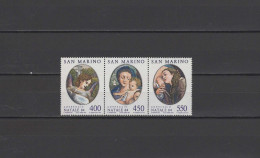 San Marino 1984 Paintings Correggio, Christmas Set Of 3 MNH - Religious