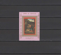 Umm Al Qiwain 1972 Paintings Correggio, S/s Imperf. MNH - Religie