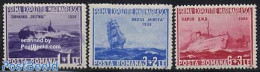 Romania 1936 Navy Exposition 3v, Mint NH, Transport - Ships And Boats - Nuevos