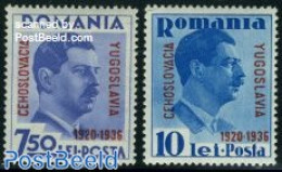 Romania 1936 Small Entente 2v, Mint NH, History - Europa Hang-on Issues - Nuevos