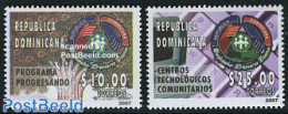 Dominican Republic 2007 Plans For Progress 2v, Mint NH, Science - Computers & IT - Informatique