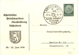 Düsseldorf - Briefmarken Ausstellung 1936 - Ganzsache - Düsseldorf